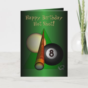 Eight Ball Card by Specialeetees at Zazzle