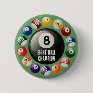 EIGHT BALL CHAMPION BUTTON