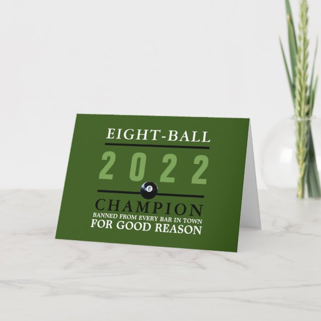 Eight Ball Champion Card (Front)