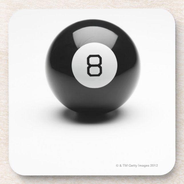 Eight ball drink coaster (Front)
