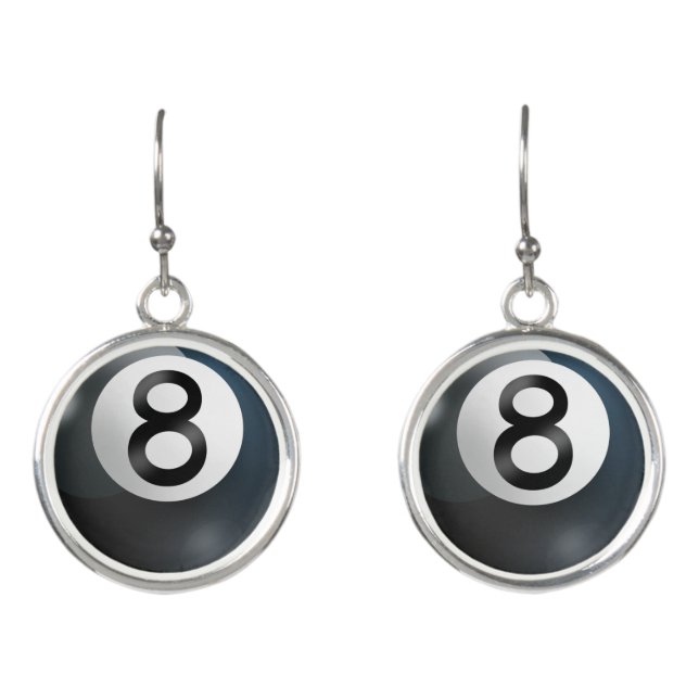 Eight Ball Earrings (Front)