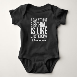 Eight-Ball funny sports gift Baby Bodysuit