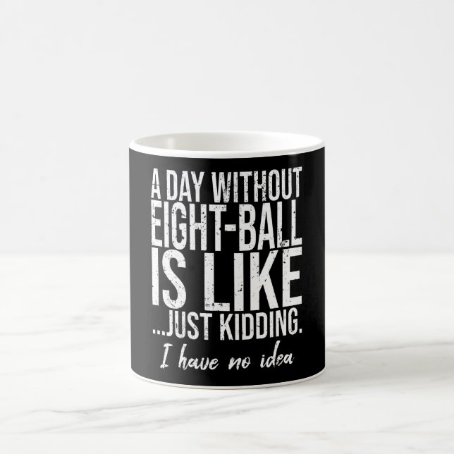 Eight-Ball funny sports gift Coffee Mug (Center)