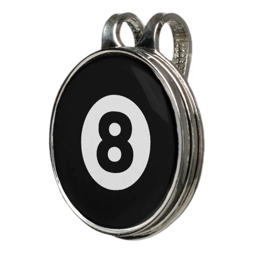 Eight Ball Golf Hat Clip