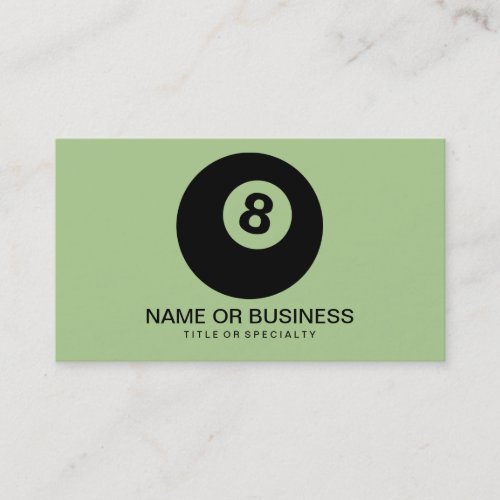 eight ball icon business card