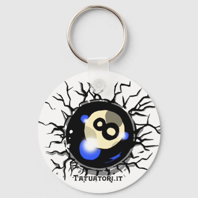 Eight Ball Keychain (Front)