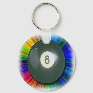 Eight Ball Keychain