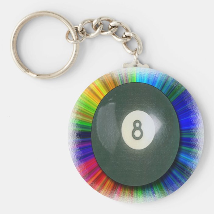 Eight Ball Keychain