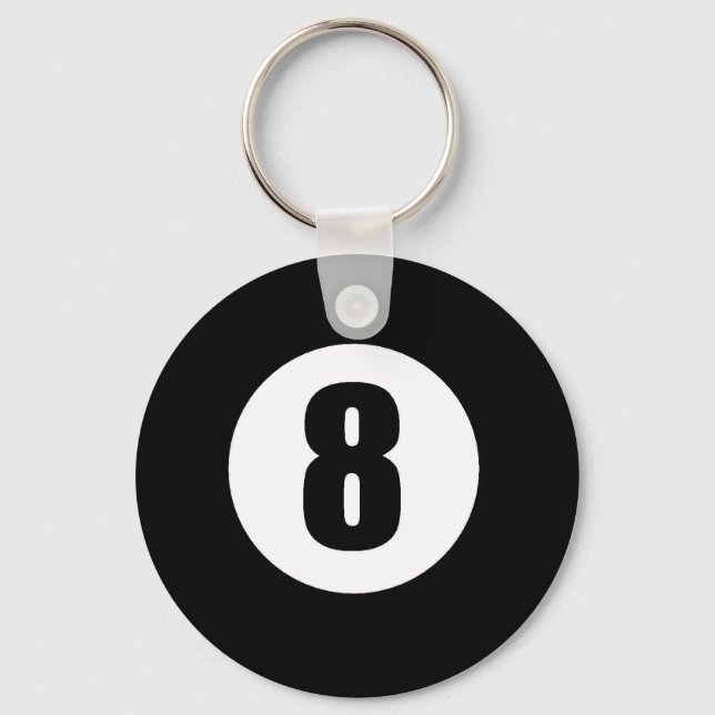 Eight Ball Keychain (Front)