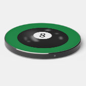 Eight Ball On Green Wireless Charger (Front 2)