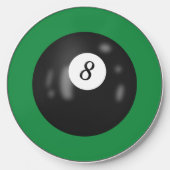 Eight Ball On Green Wireless Charger (Front)