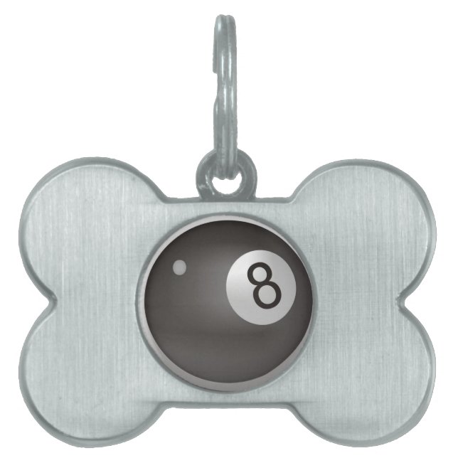 Eight Ball Pet ID Tag (Front)
