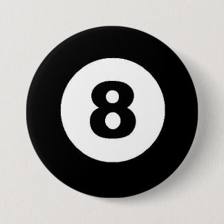 Eight Ball Pinback Button