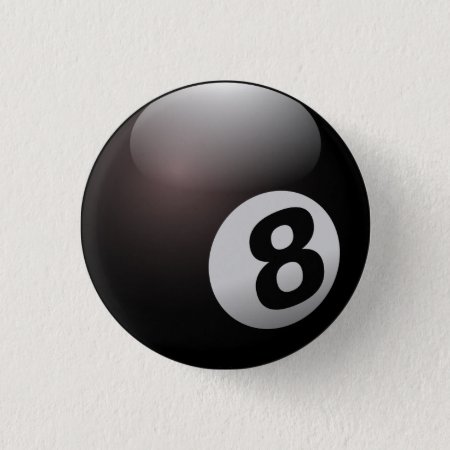 Eight Ball Pinback Button