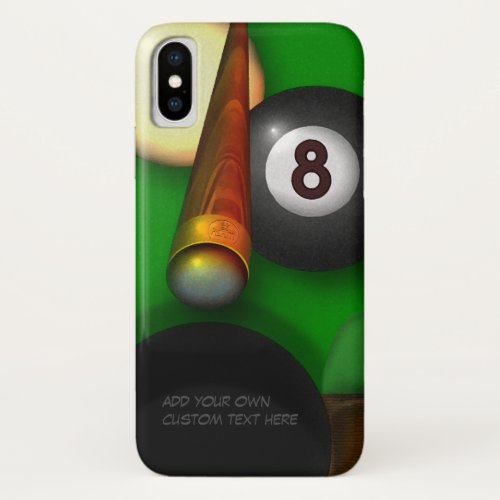 Eight Ball Pool and Billiards iPhone X Case