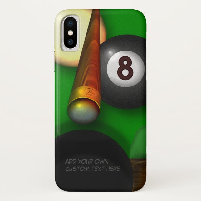 Eight Ball Pool and Billiards Case-Mate iPhone Case (Back)