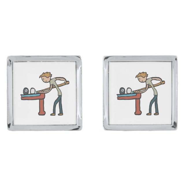 Eight Ball Pool Cufflinks (Front)
