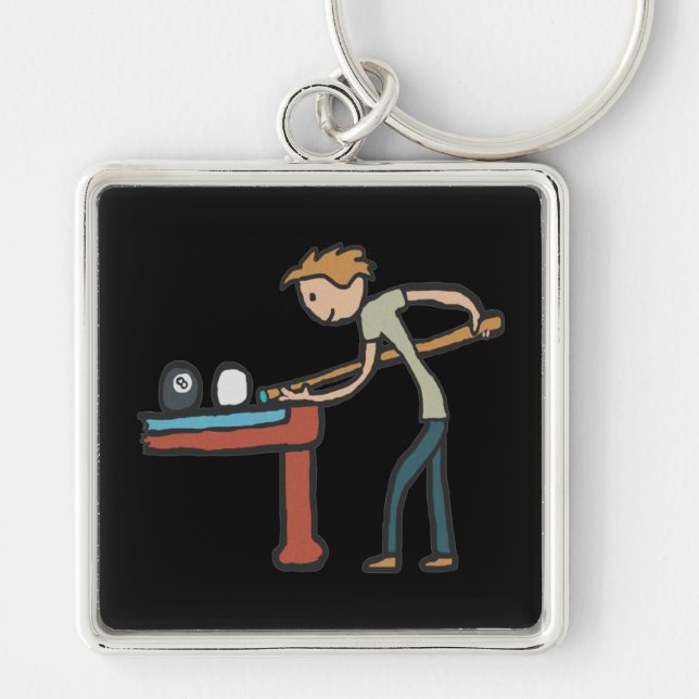 Eight Ball Pool Keychain (Front)