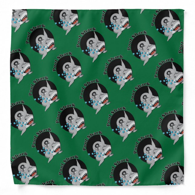 Eight Ball Pool Shark Bandana (Front)