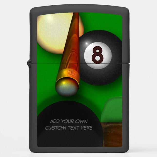 Eight Ball Pool Zippo Lighter (Front)