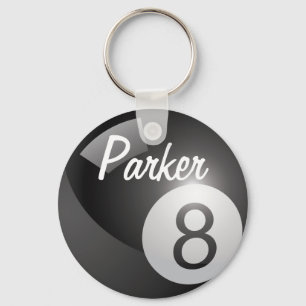 Eight Ball Sports Keychain