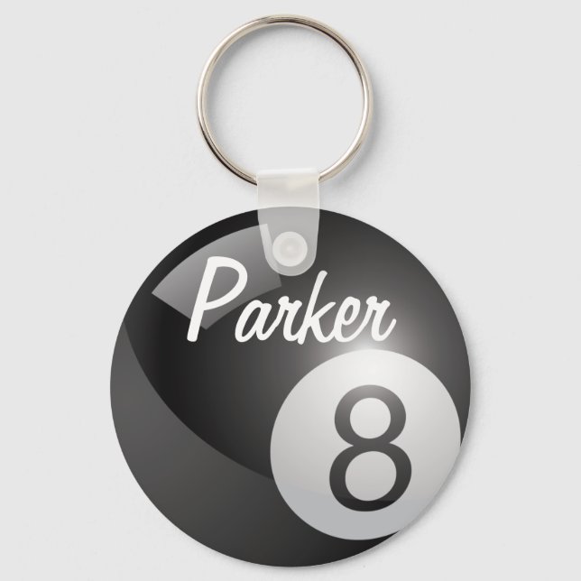 Eight Ball Sports Keychain (Front)