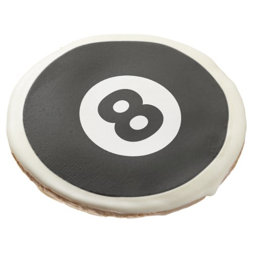 Eight Ball Sugar Cookie