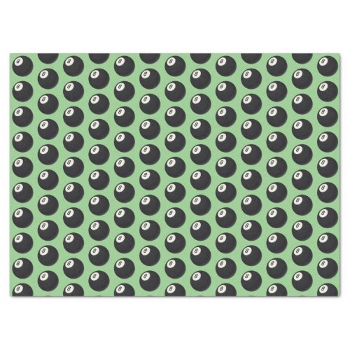 Eight Ball Y2K Snooker 90s sage green Tissue Paper