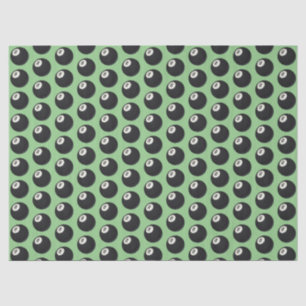 Eight Ball Y2K Snooker 90s sage green Tissue Paper