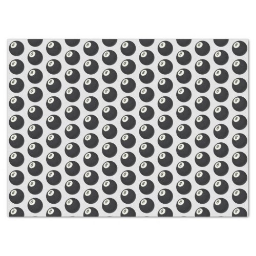 Eight Ball Y2K Snooker Black and White Tissue Paper