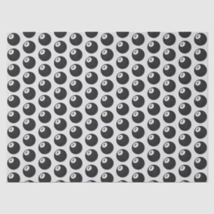 Eight Ball Y2K Snooker Black and White Tissue Paper