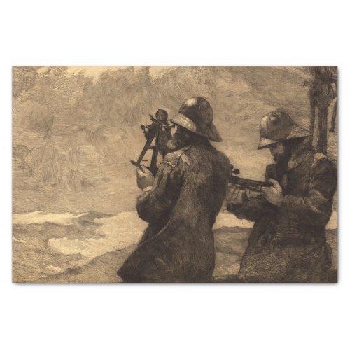 Eight Bells 1887 by Winslow Homer Tissue Paper