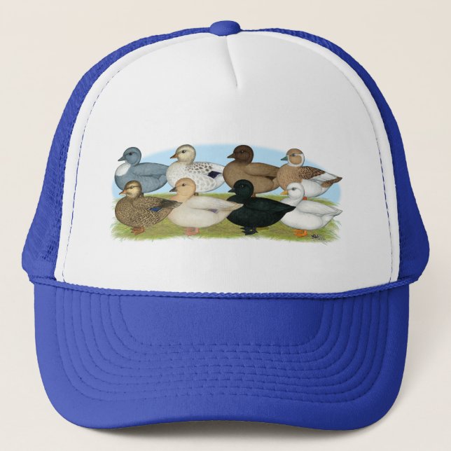 Eight Call Ducks Trucker Hat (Front)