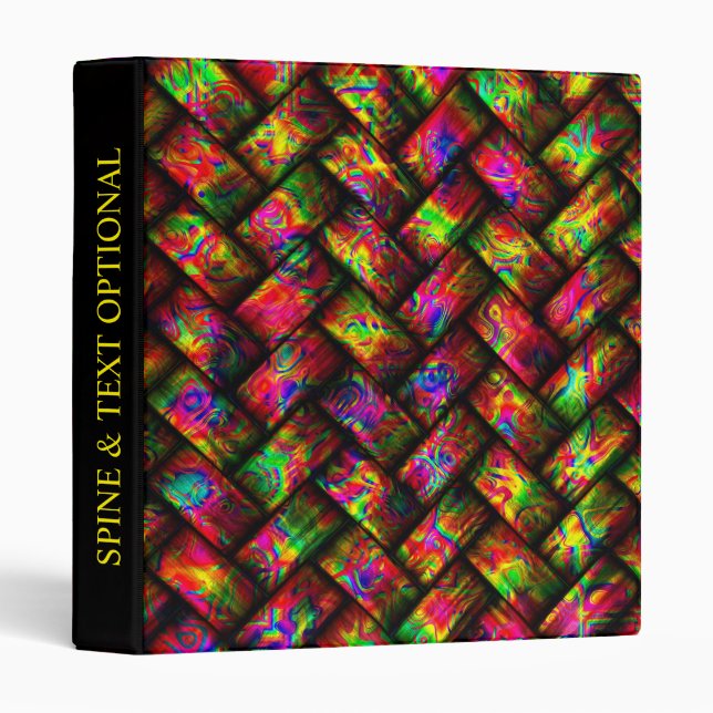 Eight Color Weave Image Options Binders (Front/Spine)