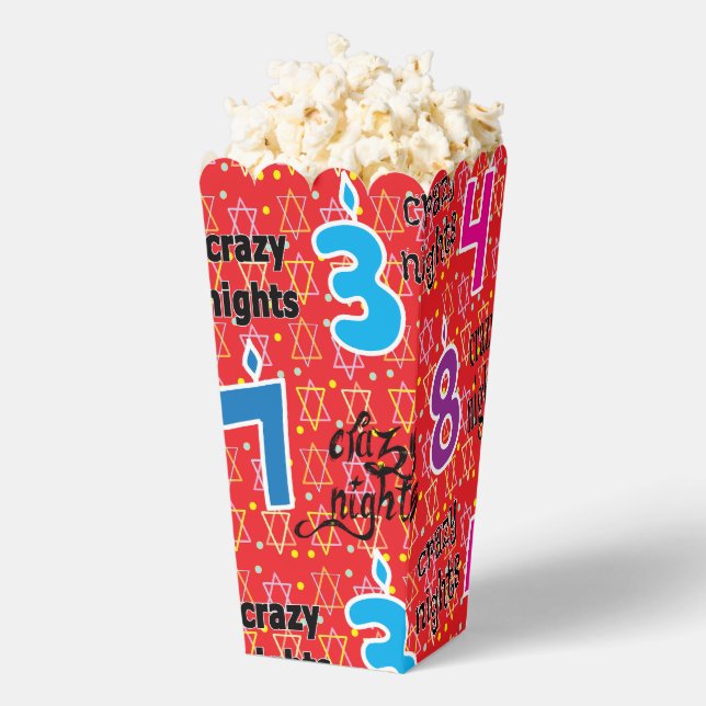 Eight Crazy Nights Favor Boxes (Popped)