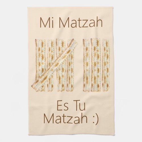 Eight Days of Matzah Kitchen Towel