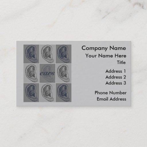 Customizable Eight Ears Business Card