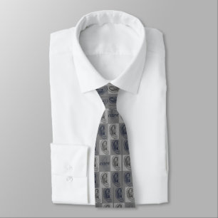 Eight Ears Graphic Neck Tie