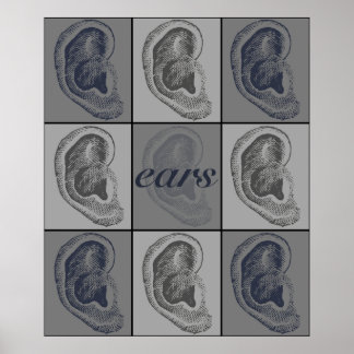 Eight Ears Graphic Poster