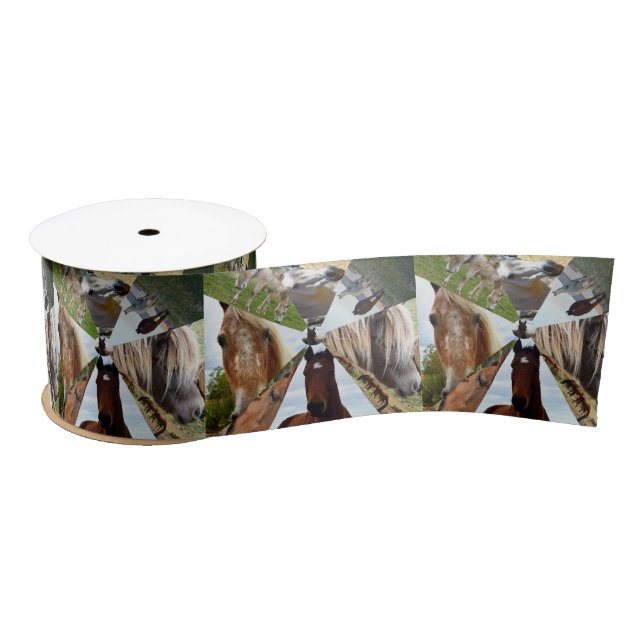 Eight Horse Triangles, Satin Ribbon (Spool)