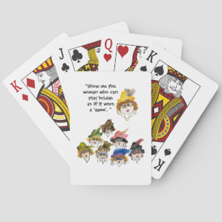 Eight Humorous Bridge Player Ladies  Cards