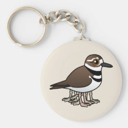 Eight-legged Killdeer Basic Button Keychain