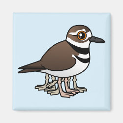 Eight-legged Killdeer Square Magnet