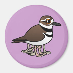 Eight-legged Killdeer Round Magnet