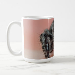 Eight-Legged Love: Bold Jumper Spider Merch Coffee Mug
