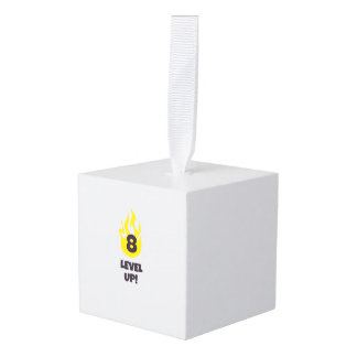 Eight level up cube ornament