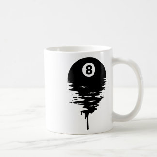 Eight Ll Melting Liquid Dripping Pool Billiards  Coffee Mug