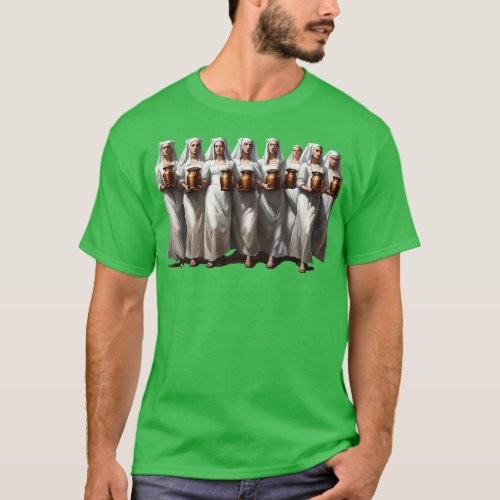 Eight Maids Milking Cut Out T_Shirt