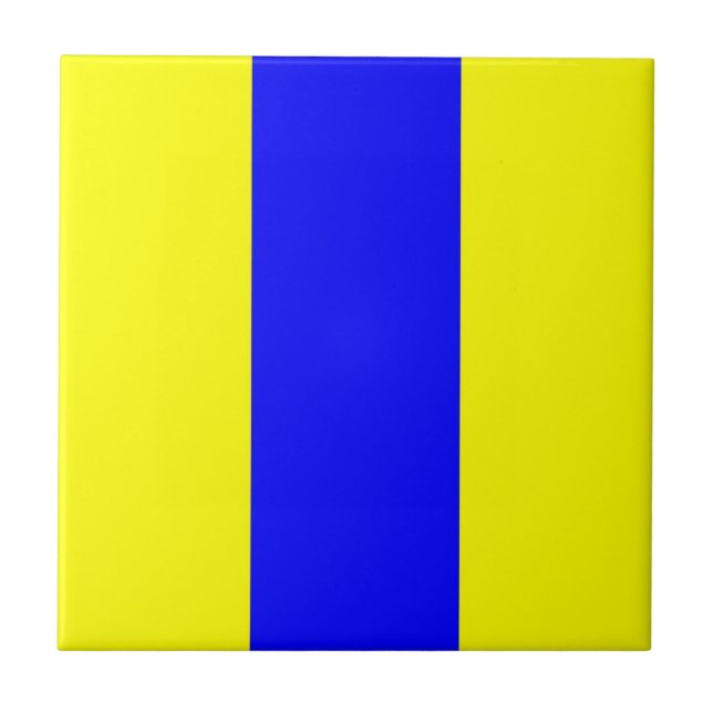 eight maritime nautical alphabet number symbol fla ceramic tile (Front)