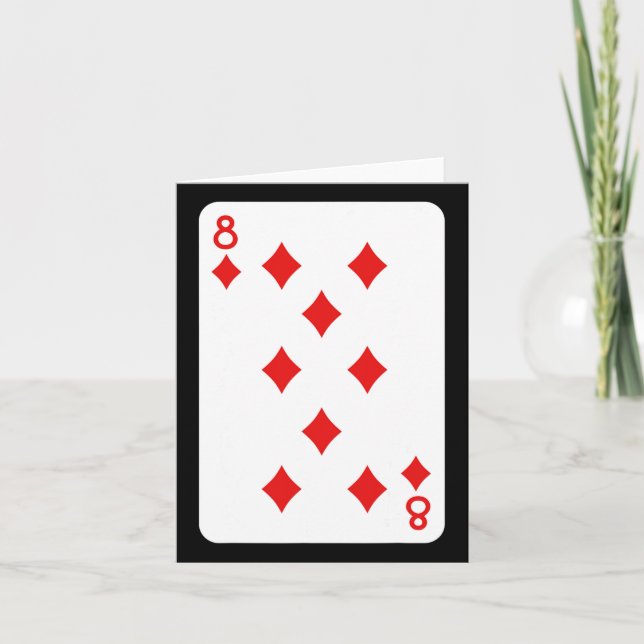 Eight Of Diamonds Playing Cards Halloween Costume  (Front)